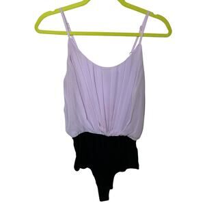 Sandro Lilac Chiffon Tank Bodysuit – Size Small